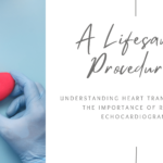 a blog banner of a bare hand and gloved medical hand both holing a fake heart with the blogs full title